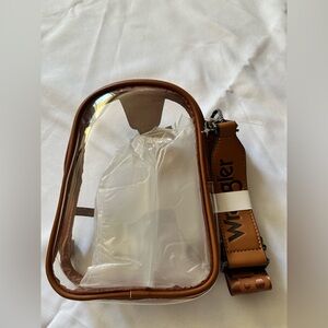 Wrangler Transparent Bag with Brown Accents